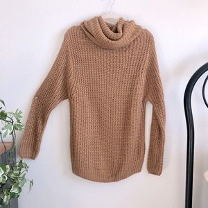 Leith Oversized Cowl Neck Slouchy Sweater, XS